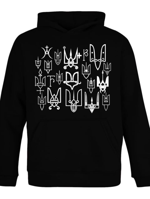 Твоя річ з історією Alfiorov Shop. Худі жіночий класичний з принтом чорний квадрат білий