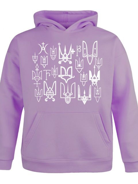 Твоя річ з історією Alfiorov Shop. Худі жіночий класичний з принтом ліловий