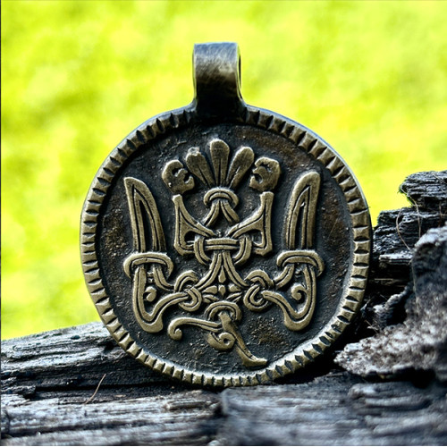 Підвіска "Тризуб-Сокіл. Символ мужності, сили та небесного захисту"