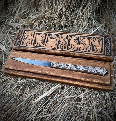 Ніж вікінгів XI століття – унікальна репліка артефакту з м. Володимира